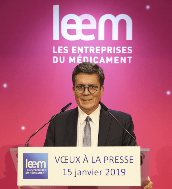 Philippe Tcheng présente les voeux du Leem à la Presse
